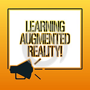 Handwriting text writing Learning Augmented Reality. Concept meaning Environment adapts to the input of learner
