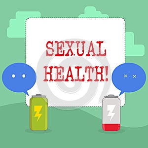 Handwriting text writing Sexual Health. Concept meaning STD prevention Use Protection Healthy Habits Sex Care.