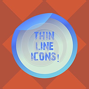 Handwriting text writing Thin Line Icons. Concept meaning Symbols used in cellphones and other apps like buttons Bottle