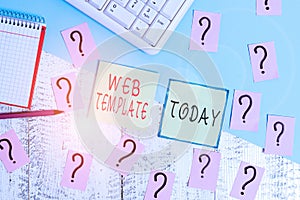 Handwriting text writing Web Template. Concept meaning predesigned or plug in webpage or set of HTML webpages Writing tools,