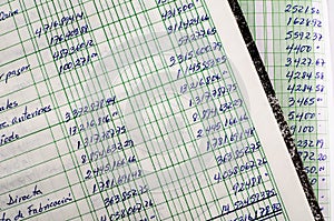Handwritten accounting