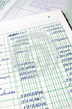 Handwritten accounting