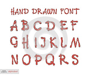 Handwritten alphabet letters . ABC for your design.