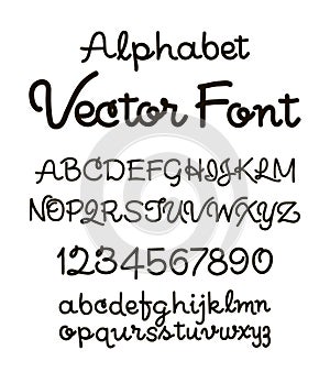 Handwritten alphabet letters . ABC for your design.