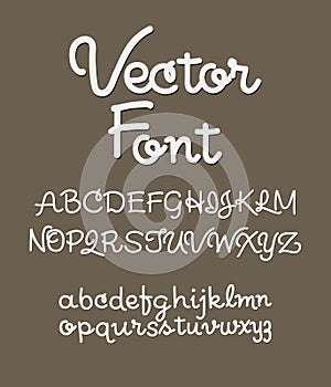 Handwritten alphabet letters . ABC for your design.