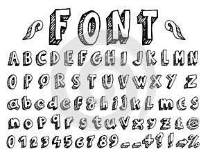 Handwritten font