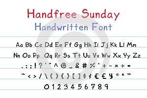 Handwritten font