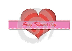 Handwritten lettering design text on color background. Valentine`s day greeting card design Vector illustratio