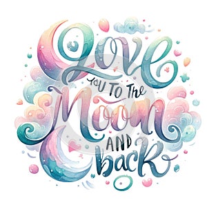Handwritten lettering valentines day quote for card or poster design. Vellichor.