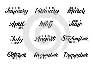 Handwritten names of months: December, January, February, March, April, May, June, July, August, September, October, November.