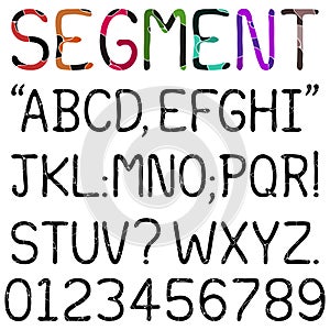 Handwritten Segment Font