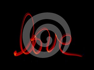 Handwritten word 'LOVE'