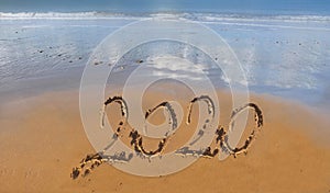2020 handwritting on the sand photo