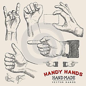 Handy Hands - Vector Hands Set