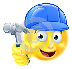 Handy Man Carpenter Builder Emoji Emoticon photo