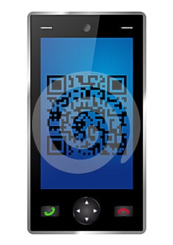 Handy with QR Code