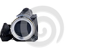 Handycam or handy cam isolated on white background. Save with clipping path. With copy space for text or design