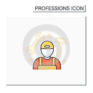 Handyman color icon