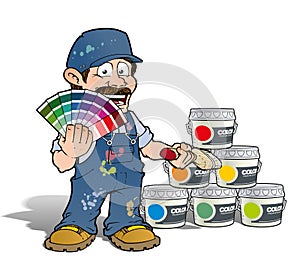 Handyman - Colour Picking Painter - blue photo