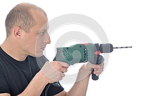 Handyman with drill