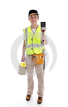 Handyman or painter ready for work