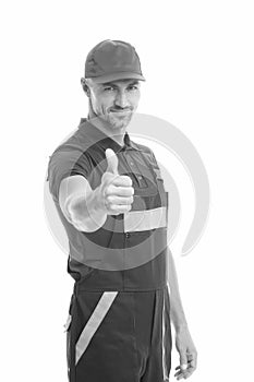 Handyman professional occupation. Reputable master. Easy and quick. Handyman service. Man helpful laborer. Repair and photo