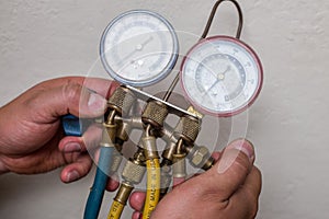 Handyman repairman HVAC tools