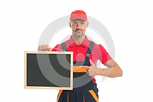 Handyman services concept. Handyman professional occupation. Available hours. Reputable master. Easy and quick. Handyman photo