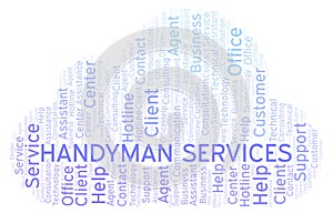 Handyman Services word cloud.