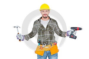 handyman wearing tool belt