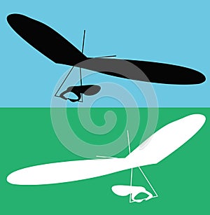 Hang Glider silhouette