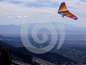 A Hang-Glider Soars the Sangre de Cristo Mountains in New Mexico