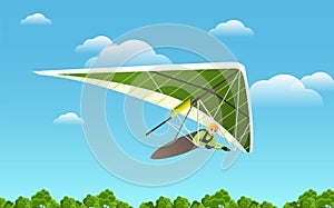 Hang glider vector