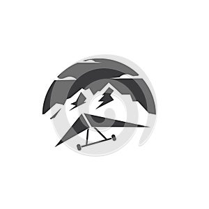 hang gliding icon vector illustration design