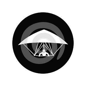 Hang gliding icon vector illustration logo template