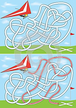 Hang gliding maze