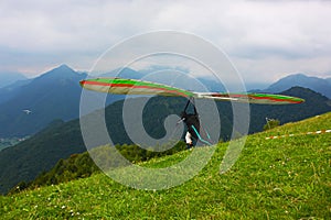 Hang gliding in Monte Cucco
