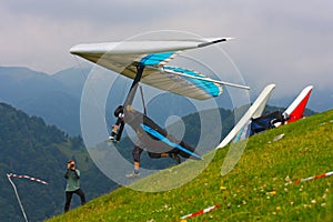 Hang gliding in Monte Cucco