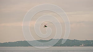 Hang-gliding over the Black sea, Georgia