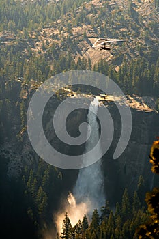 Hang-Gliding over valley