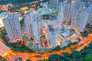 The Hang Hau district in Tseung Kwan O,  hk 30 April 2022