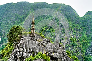 Hang Mua viewpoint at Trang An, Vietnam photo