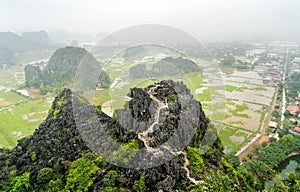 Hang Mua viewpoint at Trang An, Vietnam