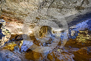 Hang Sung Sot Cave or Surprise Cave in Halong bay, Vietnam