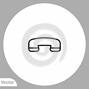 Hang up vector icon sign symbol