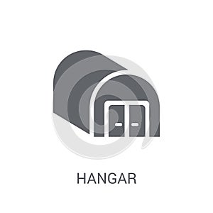 Hangar icon. Trendy Hangar logo concept on white background from