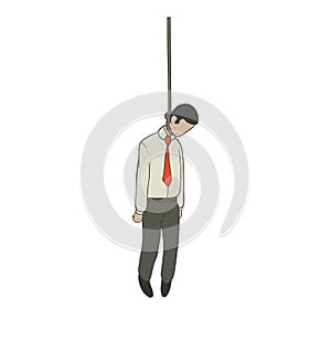 Hanged businessman