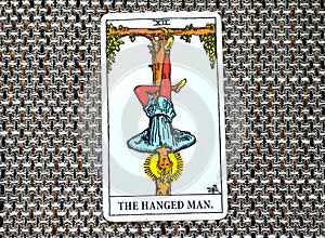 The Hanged Man Tarot Card Reflection Surrender Stand Outside the picture