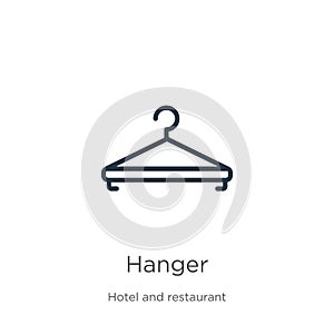 Hanger icon vector. Trendy flat hanger icon from hotel collection isolated on white background. Vector illustration can be used