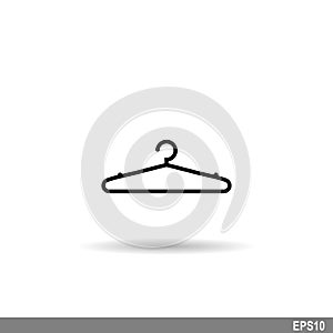 Hanger icon with white background.